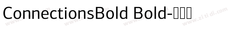 ConnectionsBold Bold字体转换